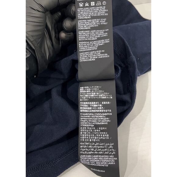 SAINT LAURENT YSL Monogram Cropped Polo Shirt Short Sleeve Logo Women’s L $680 - Picture 14 of 16